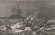 The sinking of the SS Ville du Havre, 22 November 1873. Anna Spafford survived; her four daughters perished.